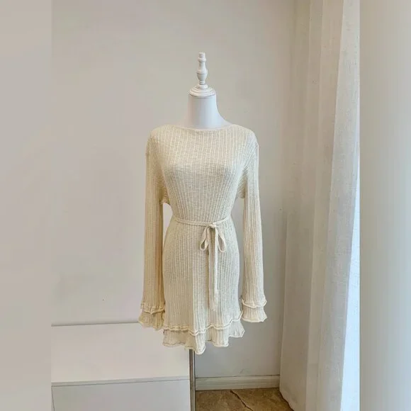 knitted dress white Gwynne Knit Dress